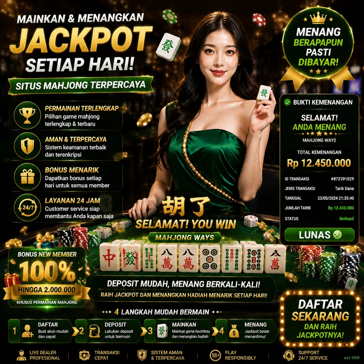 air168 Tutorial Pemain